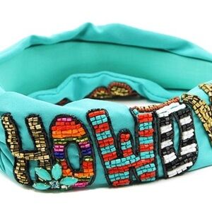 Colorful Beaded Headband- HOWDY! - NWT